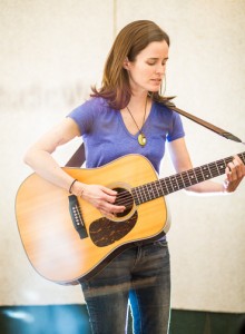 Singer-Songwriter Christine Parker runs through 'Magic With You' before tracking with the band.